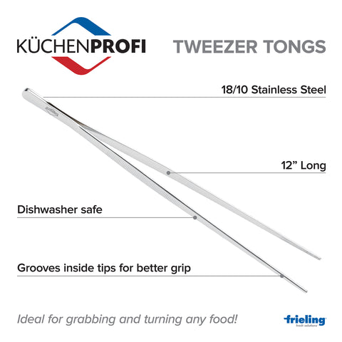 Gutsdoor Kitchen Tweezer Tongs Stainless Steel Food Tweezers 12-Inch  Professi