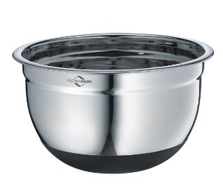 Tezzorio 16 Quart Stainless Steel Mixing Bowl, Medium Weight, Polished  Mirror Finish Flat Base Bowl, Mixing Bowls/Prep Bowls